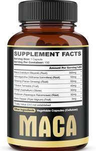 OEM Label pribadi pria suplemen energi Natural Booster Strong 7 in 1 Kapsul akar Maca - Product Image 5