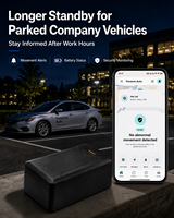 Traceur GPS magnétique Trevaron Auto 10000mAh à longue autonomie pour la gestion de flotte d'entreprise et la sécurité des véhicules (avec application)