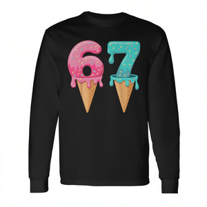Camiseta de manga larga Baseball Drip Ice Cream 67 Lifestyle 101 - Product Image 2