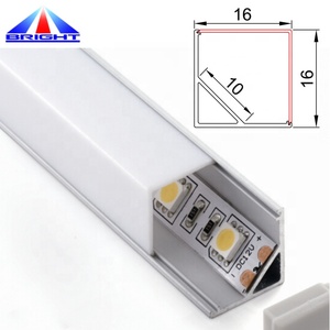 Bande lumineuse LED pour armoire DC12V DC24V en aluminium anodisé, à angle droit 45 degrés, pour armoire et cuisine - Product Image 5