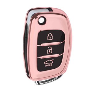 Huanyue car <b>key</b> cover suitable for Hyundai Mistra, ix25, ix35, Elantra, <b>Santa</b> Fe, new black and blue hot-selling <b>keys</b>. - Product Image 1