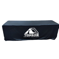 Nappe personnalisée avec logo, nappe en spandex, nappe de table pour hôtel, conférence, 6 pieds, housse de table ajustée pour événements