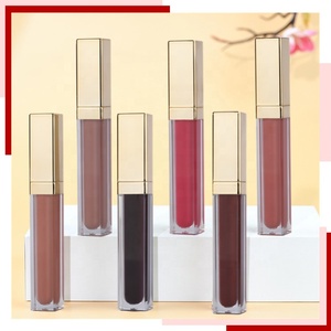 Venta al por mayor tubos y cajas personalizados lápiz labial líquido oro rosa brillo <span class=keywords><strong>de</strong></span> labios - Product Image 1