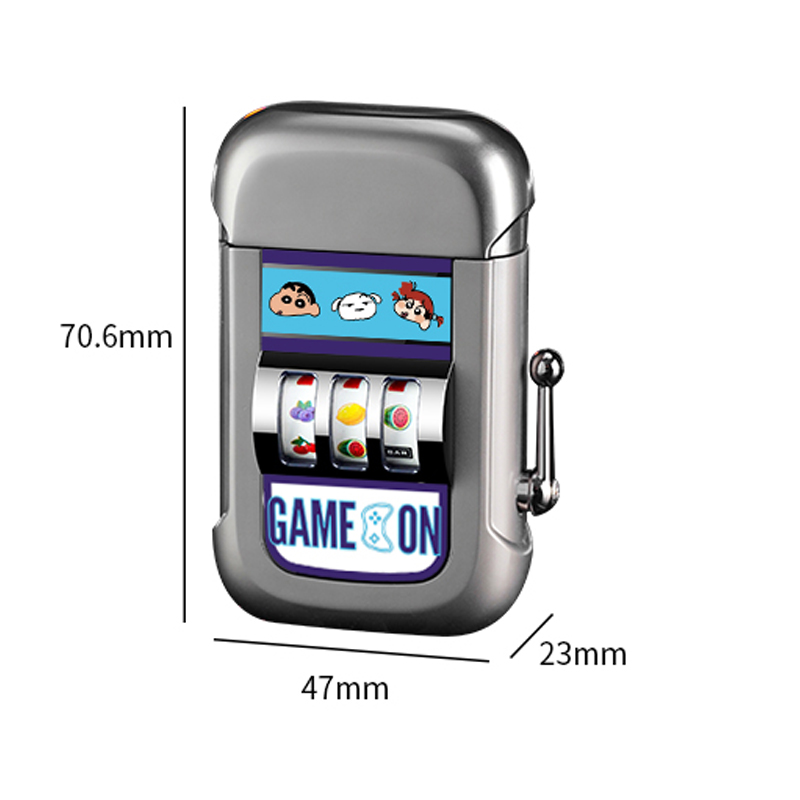 Classic Mini Gambling Slot Machine Lighter - Rechargeable, Fun Games for  Camping & Outdoor Use