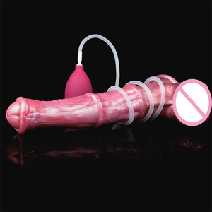 YOCY – gode <span class=keywords><strong>cheval</strong></span> réaliste éjaculant, jouet adulte pour homme, coq avec ventouse, Silicone, Animal fantaisie, pénis, Sex Shop - Product Image 4