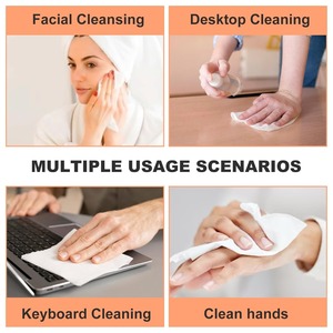 Nén khăn khăn ăn mềm & mùi miễn phí mở rộng khăn lau bán buôn tùy chỉnh màu rắn thân thiện với môi cho ngoài trời - Product Image 4