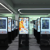 Écran LCD interactif d'intérieur OEM ODM 43 pouces, format 16:9, luminosité 500 nit, contrôle IR, fonctionnement 24/7, moniteur d'affichage numérique