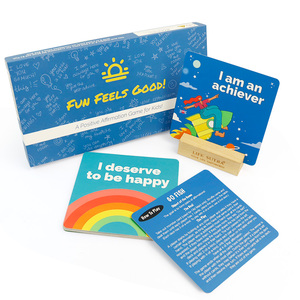 Boîte personnalisée avec couvercle et base pour cartes de jeu, fabriquée par un grossiste – Jeu de cartes d'affirmation personnalisé pour enfants - Product Image 5