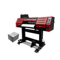 Printer Roll to Roll UV 70cm dengan Printhead I3200, Printer Inkjet Multicolor Presisi Tinggi untuk Stiker/PVC/Kulit