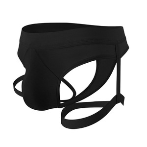Sous-vêtements pour hommes en fibre de bambou, <span class=keywords><strong>string</strong></span> à taille basse, couleur unie, sexy, respirant, confortable - Product Image 1