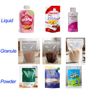 Vollautomatische HFFS Stand-up Doypack Beutel Verpackungsmaschine für Gelee Joghurt mit Ausguss Kleine Obst- und Getreide-Lebensmittelverpackungsmaschinen - Product Image 5