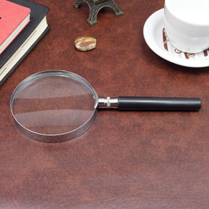 Loupe de poche Jia Shi Le avec lentille en verre de 50, 60, 75, 90, 100 mm, poignée noire, sans lumière - Product Image 3