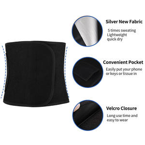 Faja Reductora de Cintura de Spandex Plateado, Transpirable y Flexible, para Moldear el Cuerpo y Promover la Sudoración - Product Image 6