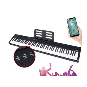 Simulación <span class=keywords><strong>de</strong></span> martillo ponderado <span class=keywords><strong>de</strong></span> Piano electrónico <span class=keywords><strong>de</strong></span> 88 teclas para principiantes, Piano Digital MIDI multifuncional, venta directa <span class=keywords><strong>de</strong></span> fábrica - Product Image 3