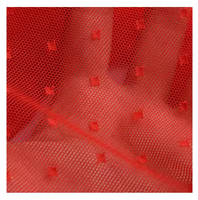 Tissu de maille en filet tricoté en nylon 85% en spandex 15% Tissu de dentelle respirant et confortable