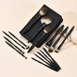 Coffret cadeau de pinceaux de maquillage de qualité supérieure, pinceau à poudre libre en poils d'animaux, pinceau correcteur pour fard à paupières, pinceau à blush - Product Image 4