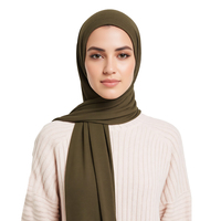 Lignes Muslim Modal Women Rayon Hijab Solid Color Wholesale Hot Selling Shawls Hot Sale Popular Plain Modal