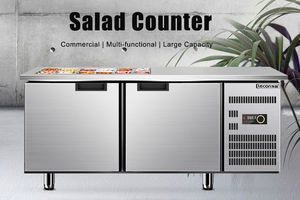 مخصصة التبريد Salal طاولة بار التجاري البيتزا العمل الجدول للبيع - Product Image 2