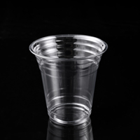 Gobelet jetable populaire en plastique pour boissons froides, 14 oz, 98 mm, avec couvercle, idéal pour fêtes, mariages, pique-niques, camping