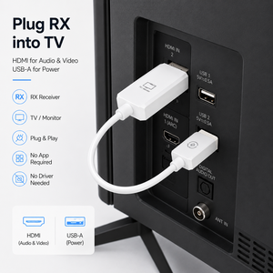 Extenseur d'affichage <span class=keywords><strong>HDMI</strong></span> sans fil sans application ni pilote, émetteur AV WiFi 2.4G 5G pour home cinéma et salle de classe - Product Image 6