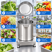 Essoreuse à légumes en acier inoxydable, déshydrateur centrifuge pour la laitue, les salades et les légumes hachés