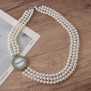 Associazione nazionale delle donne universitarie simbolo Charm rendendo alla moda NAUW collana e bracciale perla signora Set gioielli - Product Image 4