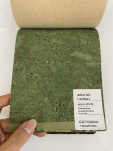 Cuir naturel imprimé de tissu de liège de conception pour le sac à main de chaussures - Product Image 5