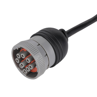 Arnés de cables de lector de código J1939 Deutsch ELD personalizado 9 pines 26AWG cobre puro 12V/24V accesorio universal