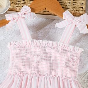 Vestito Estivo da Bambina Senza Maniche con Stampa Farfalle e Cappello, Abito Carino per Vacanze - Product Image 4