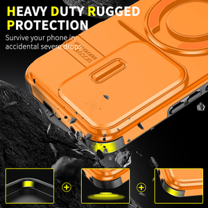 <span class=keywords><strong>Funda</strong></span> Magnética Antigolpes para Teléfono Móvil con Diseño de Armadura Azlefo, TPU+PC, Soporte Metálico Giratorio de 360 Grados para Honor 400, 400Pro, 400Lite, X9c - Product Image 2