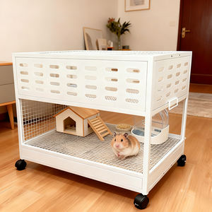 Venda Quente Fabricante de Gaiola para Animais Pequenos de Tamanho Médio, Móvel e Bem Ventilada à Venda - Product Image 4