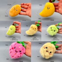 Fabriek Gemengde Groothandel 10-15CM Klauwpoppen Grappige Groenten Fruit Pluche Speelgoed Creatieve Hangertjes Kinderen Cartoon Dieren Speelgoed