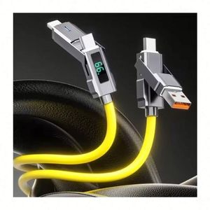 Cable de carga rápida 4 en 1 con pantalla <span class=keywords><strong>LED</strong></span> para IPhone 15/15 Pro/15 Plus/15 Pro Max para Samsung Galaxy S23/S22, <span class=keywords><strong>LG</strong></span> - Product Image 2