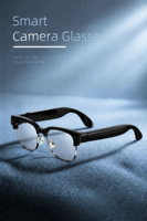 Lunettes Intelligentes IA E09B avec Caméra 8MP, Transfert Photo WiFi, 8 Go, 300 mAh, Traduction IA, Contrôle Tactile pour Hommes et Femmes, Lunettes de Soleil