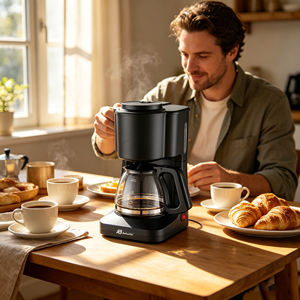 <span class=keywords><strong>Cafetière</strong></span> à <span class=keywords><strong>filtre</strong></span> Anbolife Factory 0,6 L, <span class=keywords><strong>mini</strong></span>, 4-6 <span class=keywords><strong>tasses</strong></span>, petite <span class=keywords><strong>cafetière</strong></span> en verre, 650 W, fonction maintien au chaud, pour la maison et le bureau - Product Image 3