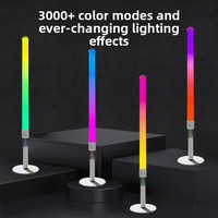 Nouvelle lampe d'ambiance de bureau LED multicolore à réglage élevé, alimentée par USB, pour la reconnaissance vocale, lampe d'ambiance pour e-sport