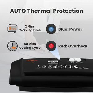 Weichuang Mini Strip Cut <b>Paper</b> Shredder 326X115X71 Electric For Office Home Use Max 7 Sheets Capacity - Product Image 5