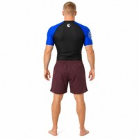 Ensemble Rashguard et Short de Grappling pour Homme Personnalisé OEM – Manches Courtes, Tenue d'Entraînement MMA No-Gi