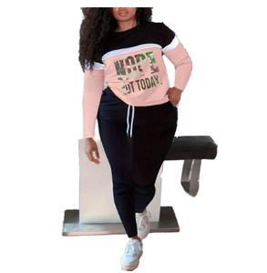 Ensembles de survêtements pour femmes grande taille, vêtements de sport respirants, coupe-vent, en velours, pour l'entraînement, la remise en forme, la salle de sport, le jogging, la course à pied - Product Image 1