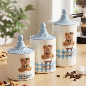 Caja de Almacenamiento Grande para Dulces y Frutos Secos, Recipiente de Plástico para Café en Grano y Cereales, para Cocina y Hogar - Product Image 6