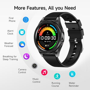 Reloj Inteligente Unisex SENBONO D26A con Bisel Giratorio, Asistente de Voz con IA, Monitoreo del Sueño, Prueba de Estrés, Resistente al Agua IP67, 5-10 Días de Autonomía - Product Image 3