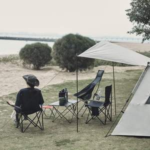 Chaises pliantes en métal pour le camping - Meubles d'extérieur légers et portables pour la plage, la pelouse et les sports de plein air - Product Image 2