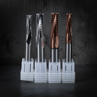 Qinrui Fraise à tarauder en acier rapide et carbure HRC68 à 3 dents, modèle M1*0.25, personnalisable ODM/OEM pour CNC