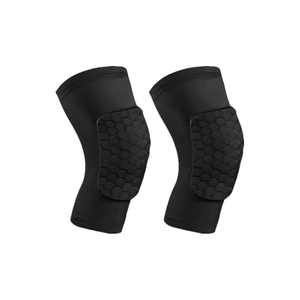 Genouillères de soutien en gros, respirantes, courtes, antichoc, en nid d'abeille, pour football et volleyball, équipement de protection compressif - Product Image 1