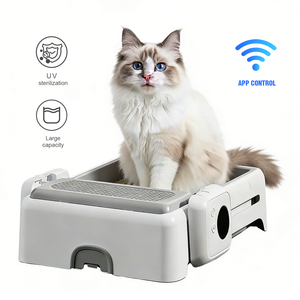 Smart Automatic Self-Cleaning Eco-Friendly Open Design Rectangle App Remote Control 6L Large Waste Drawer <b>Cat</b> <b>Litter</b> Box - Product Image 1