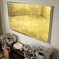 Verre antique affligé de miroir vieilli pour des applications architecturales décoratives avec le modèle nuageux