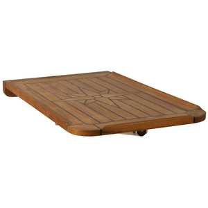Teak Foldable Outdoor <b>Table</b> 380x600mm 510x750mm Coastal Design For Boat RV <b>Balcony</b> Use - Product Image 3