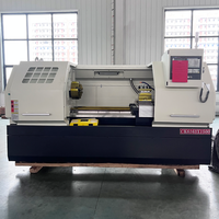 Tour CNC horizontal numérique haute précision CK6163 à usage moyen, diamètre de balancier GSK 630 mm, système à guidage haute rigidité