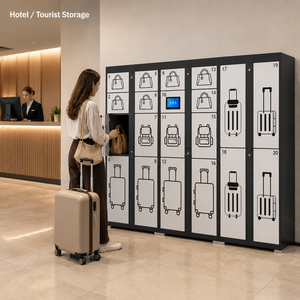 Système de casiers intelligents pour bagages, casier de rangement de sacs en libre-service, casier numérique pour <span class=keywords><strong>colis</strong></span>, certifié CE, étanche et durable - Product Image 2