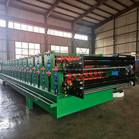 HKY Machine de formage automatique à double couche Construction de toit Type de dévidoir applicable Formage pour machines de fabrication de carreaux